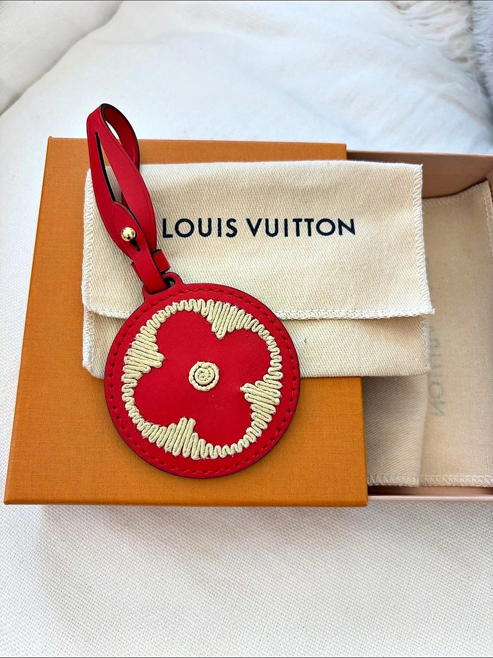 Louis Vuitton Red Bag Charm Like New